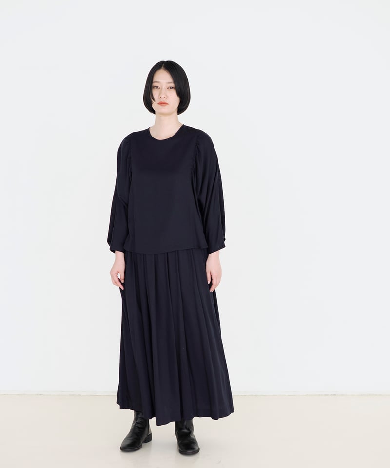 InnocentWorld ハイウエストスカート ネイビー 紺 Innocent World Online Shop