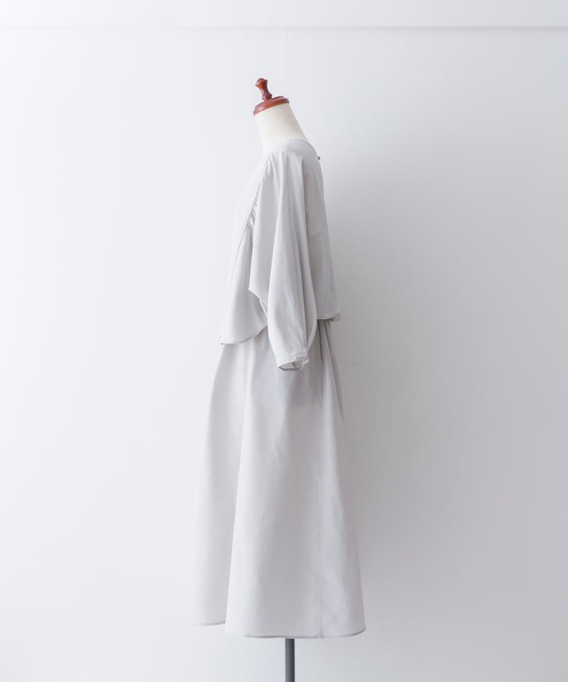 fruits of life> ドルマンセットアップ / 白ねず色(ライトグレー