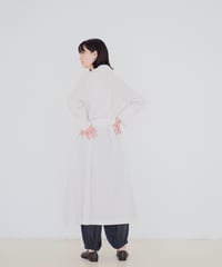 <fruits of life>ストライプシャツワンピース / 縞(ストライプ)