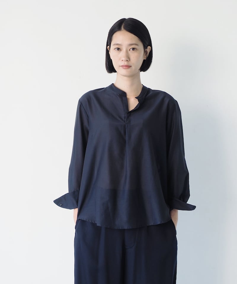セオリー　スキッパー　シャツ　ネイビー　新品未使用 fruits of life>C/Sスキッパーシャツ / 紺色(ネイビー) | fruits