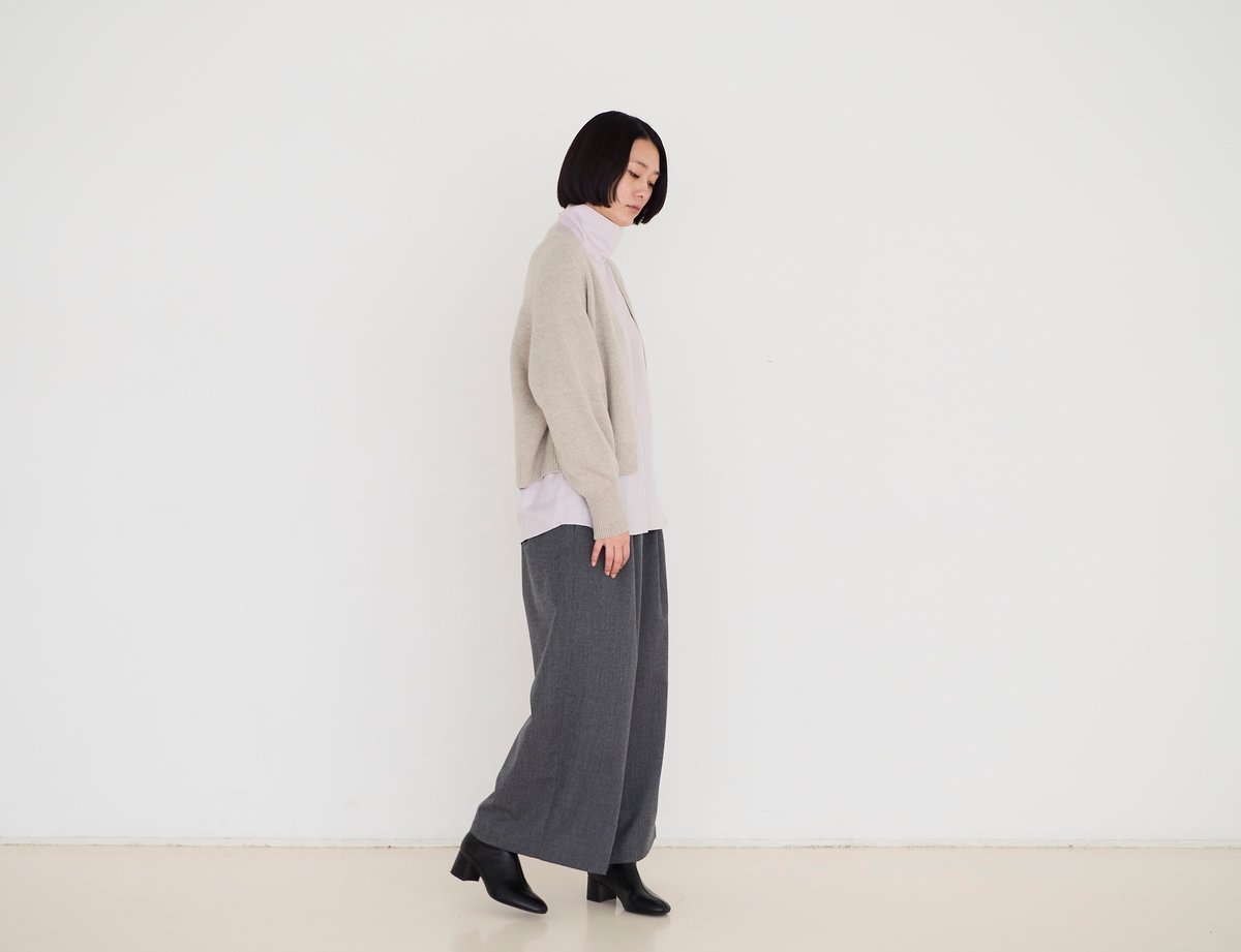 fruits of life>ホールガーメントカーディガン / 白茶色(ベージュ) | fr