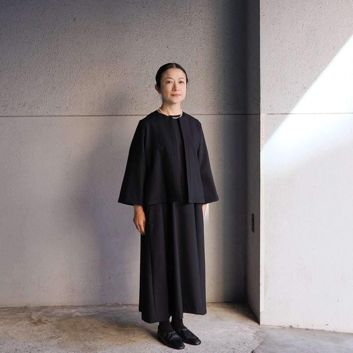 fruits of life>ウールパフワンピース / 黒色(ブラック) | fruits  