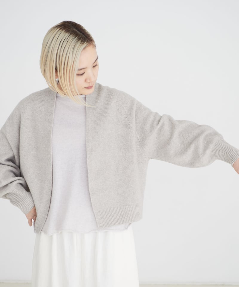 fruits of life>ホールガーメントカーディガン / 白茶色(ベージュ) | fr