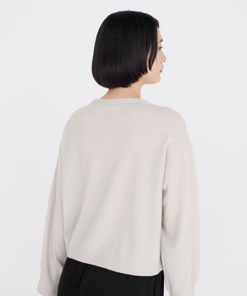 アパルトモン購入 ツインズフローレンス 18SS バックVネックニット ベージュ アパルトモン購入 ツインズフローレンス 18SS バックVネック