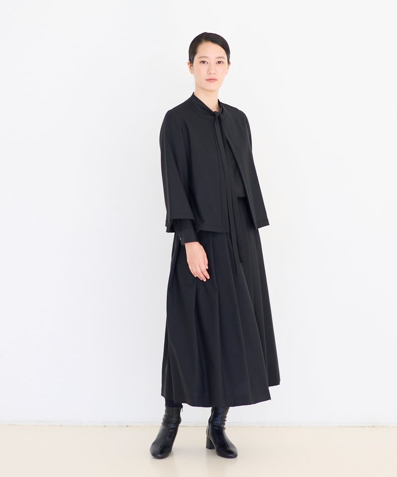 45rpm45rフェザーカディシルクの小紋ブラウス