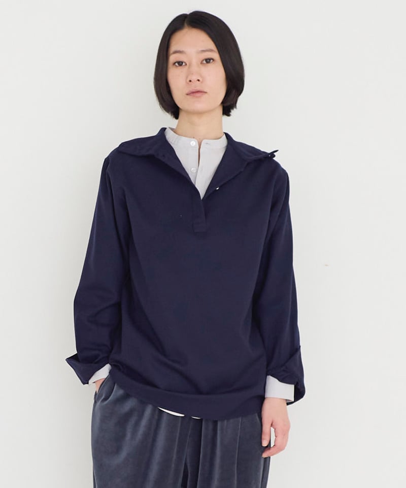 fruits of life>ウールハイネックシャツ / 濃紺色(ネイビー) | fruit