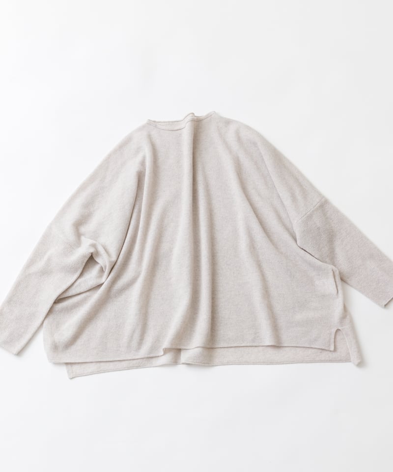 fruits of life>ボートネックニット / 雪色(オートミール