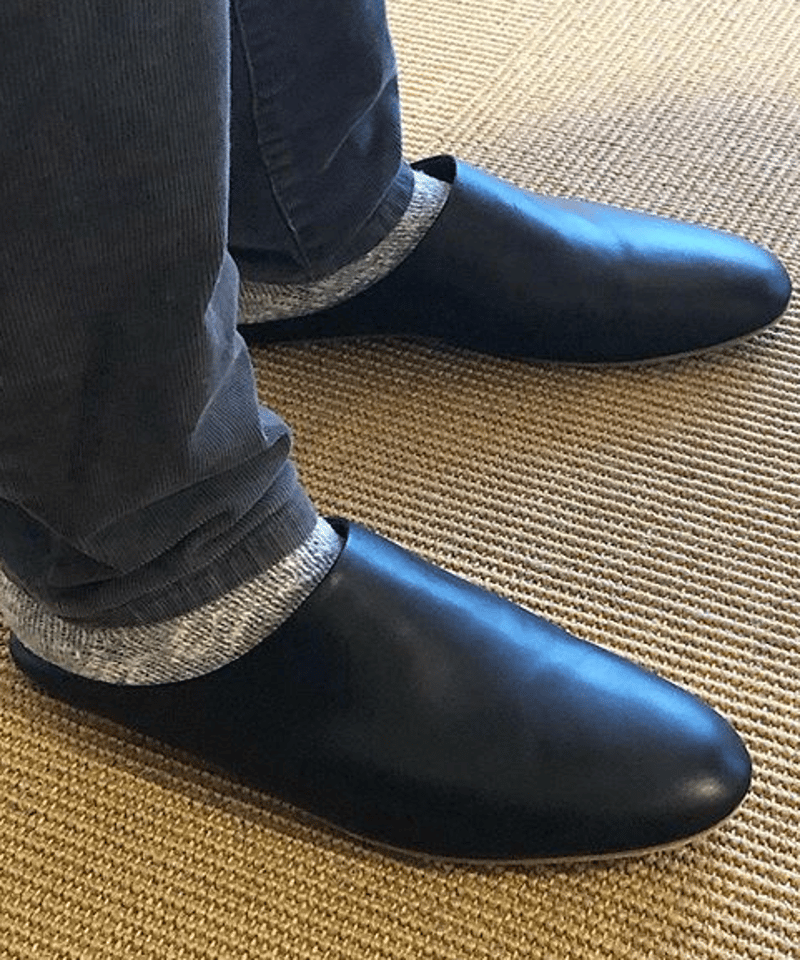 fruits of life × que>ルームシューズ(メンズ) / 黒色(ブラック) |