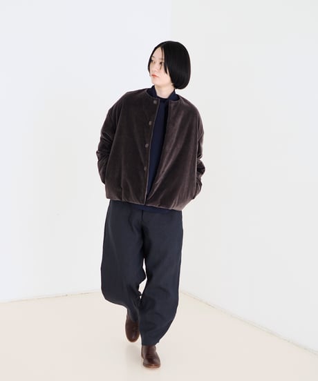 <fruits of life> LWバレルパンツ / 藍鉄色(ネイビー)