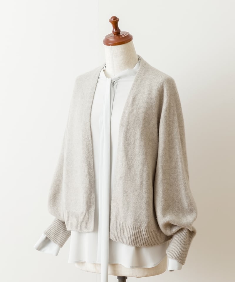 タグ付き　ヘリル　ホールガーメントカーディガン　size3 AMBIDEX Store ○シルクコットン ホールガーメントVネックカーディガン