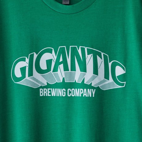 GIGANTIC BREWING 『LOGO Green T-Shirts』 ジャイガンティック ”ロゴ” Tシャツ緑(送料込)