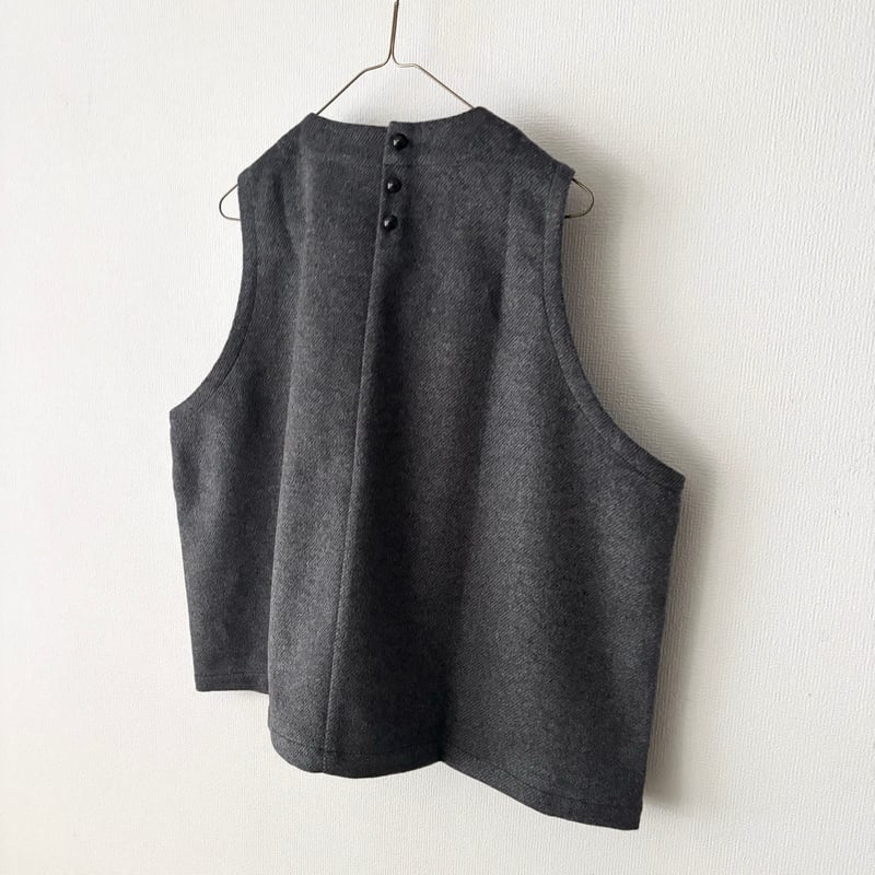 LinenYa カシミヤ混ビーバーベスト・グレー | itonowa Life ONLINE
