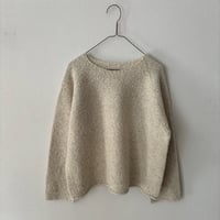 Hands of creation  スラブヤーンニット 5G針抜き クルーネックニットプルオーバー