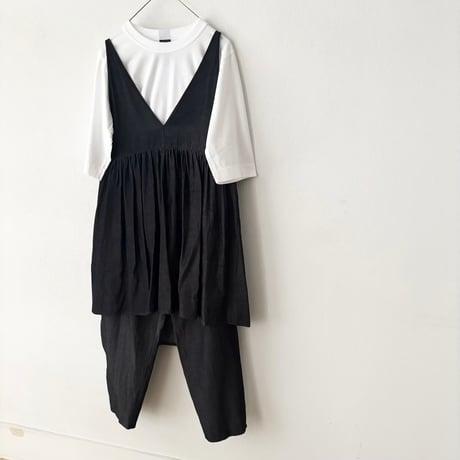 yuni レーヨンコットン soft denim cachecoeur buster blouse