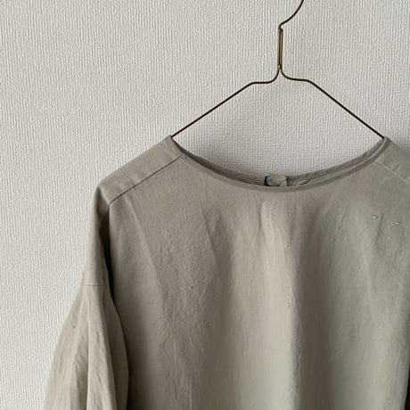 Hands of creation 太番手 Khadi cotton 2wayシンプルパフスリーブブラウス