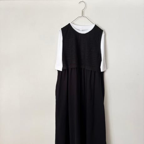 TISSU パッチワークレース コンボワンピース