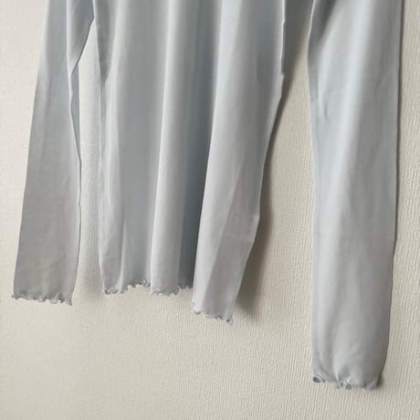Hands of creation シアーハイツイストフライス ハイネックネックプルオーバー
