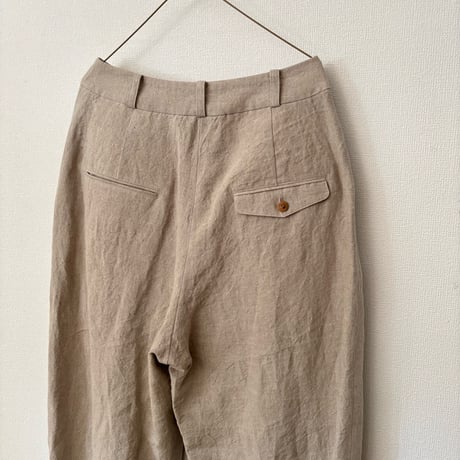 atelier naruse　In Formal series linen tuck pants・beige