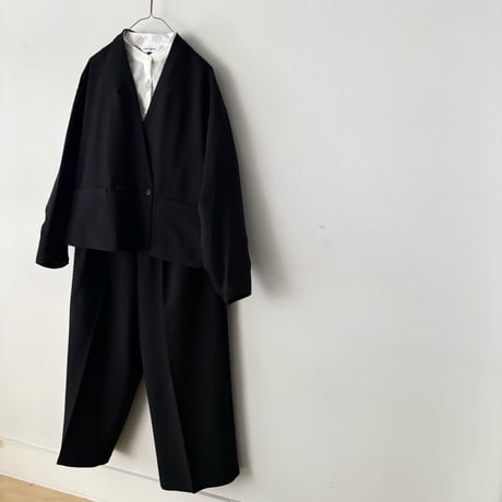 yuni リネンポリエステル WIDE PANTS