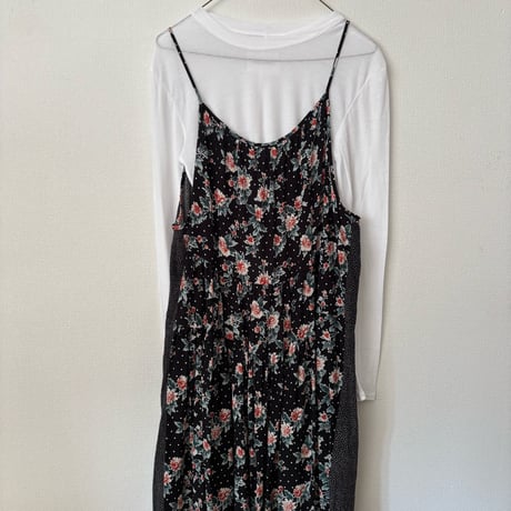 yuni print tiered jumper skirt