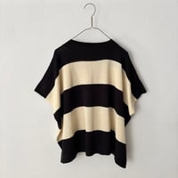 NATURAL LAUNDRY　ハイツイストボーダー ブロックプルオーバー