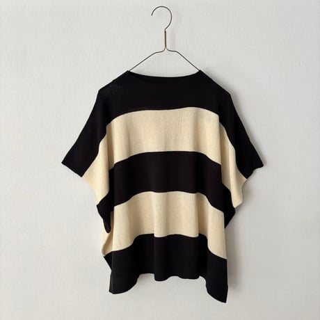 NATURAL LAUNDRY　ハイツイストボーダー ブロックプルオーバー