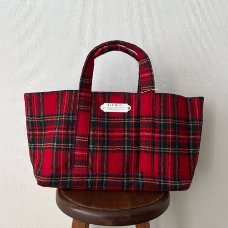 オールドマンズテーラー WOOL TARTAN CHECK TOTE BAG  Sサイズ　Royal Stewart