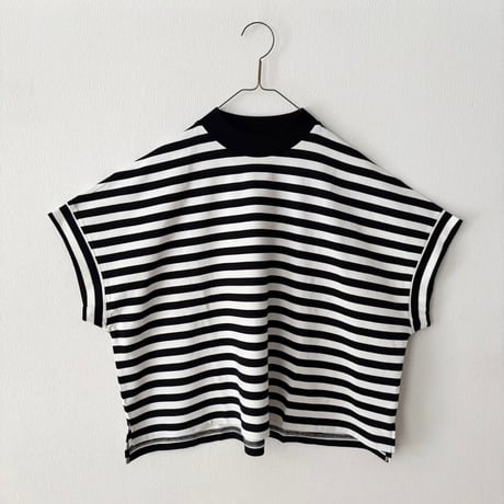 TISSU  クラッシック天竺 モックネックドルマンTシャツ