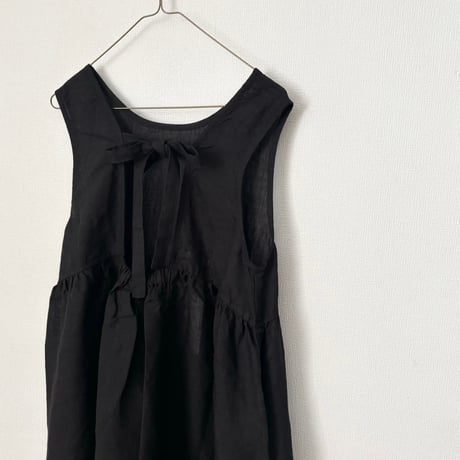 FOG LINEN WORK ノーラ ワンピース・ブラック