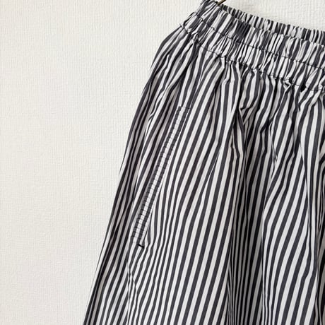 homspun コットンタイプライター キュロットパンツ・ストライプ
