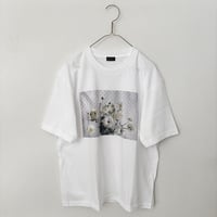 pot and tea  デジタルプリントTシャツ・ラナンキュラス