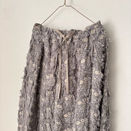 qiri  花野風 jacquard skirt・グレー