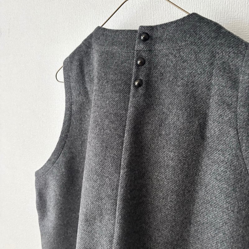 LinenYa カシミヤ混ビーバーベスト・グレー | itonowa Life ONLINE