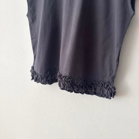 Hands of creation USAコットン ヘムフリルTシャツ