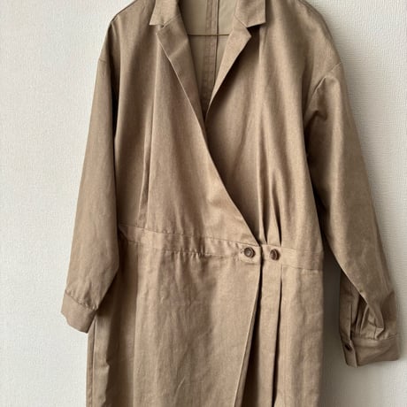 atelier naruse  コットンカシュクール オーバーオール・ベイジュ