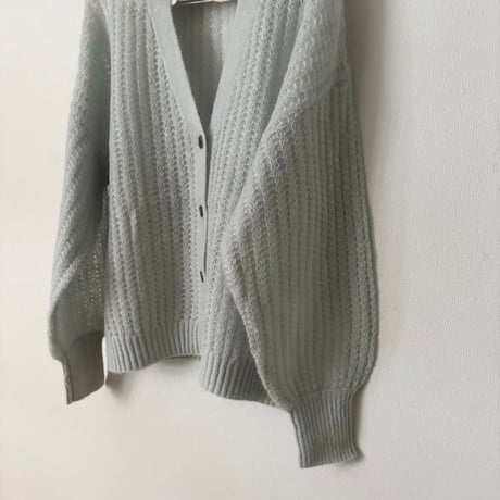 yuni wool Mohair Nylon カーディガン