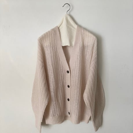 yuni wool Mohair Nylon カーディガン