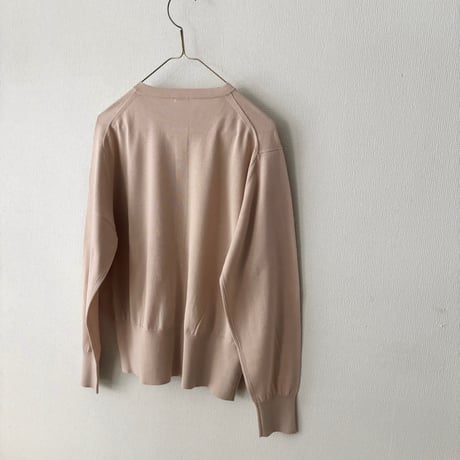 homspun ソフトコンパクトヤーン クルーネックカーディガン