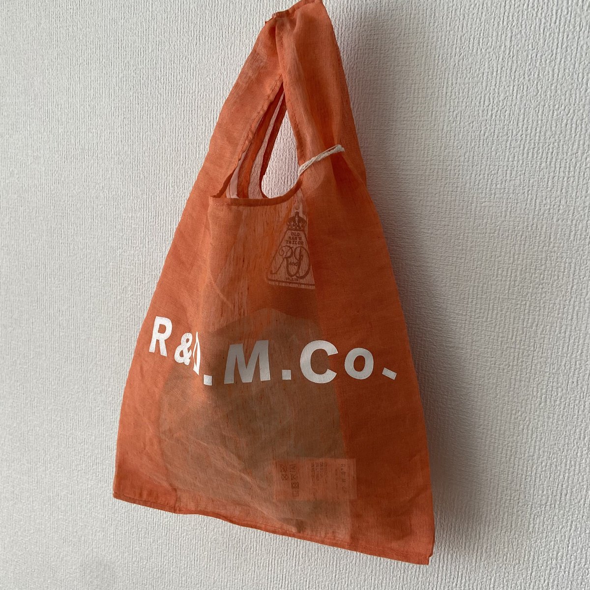 オールドマンズテーラー STEEL LINEN BAG オールドマンズテーラー STEEL LINEN SUPER BAG Coral | iton