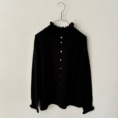 Hands of creation  super merino ポイントフリル2wayカーディガン