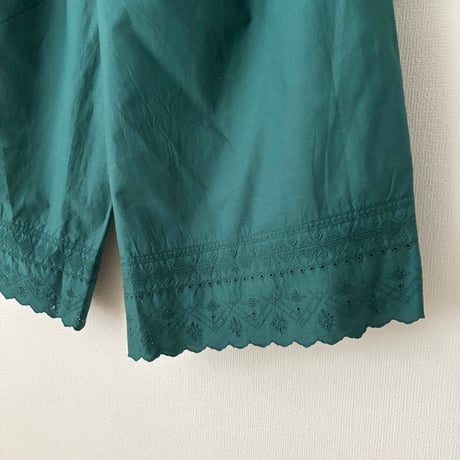 Hands of creation 40/-キャンブリック広巾刺繍 キュロットスカート