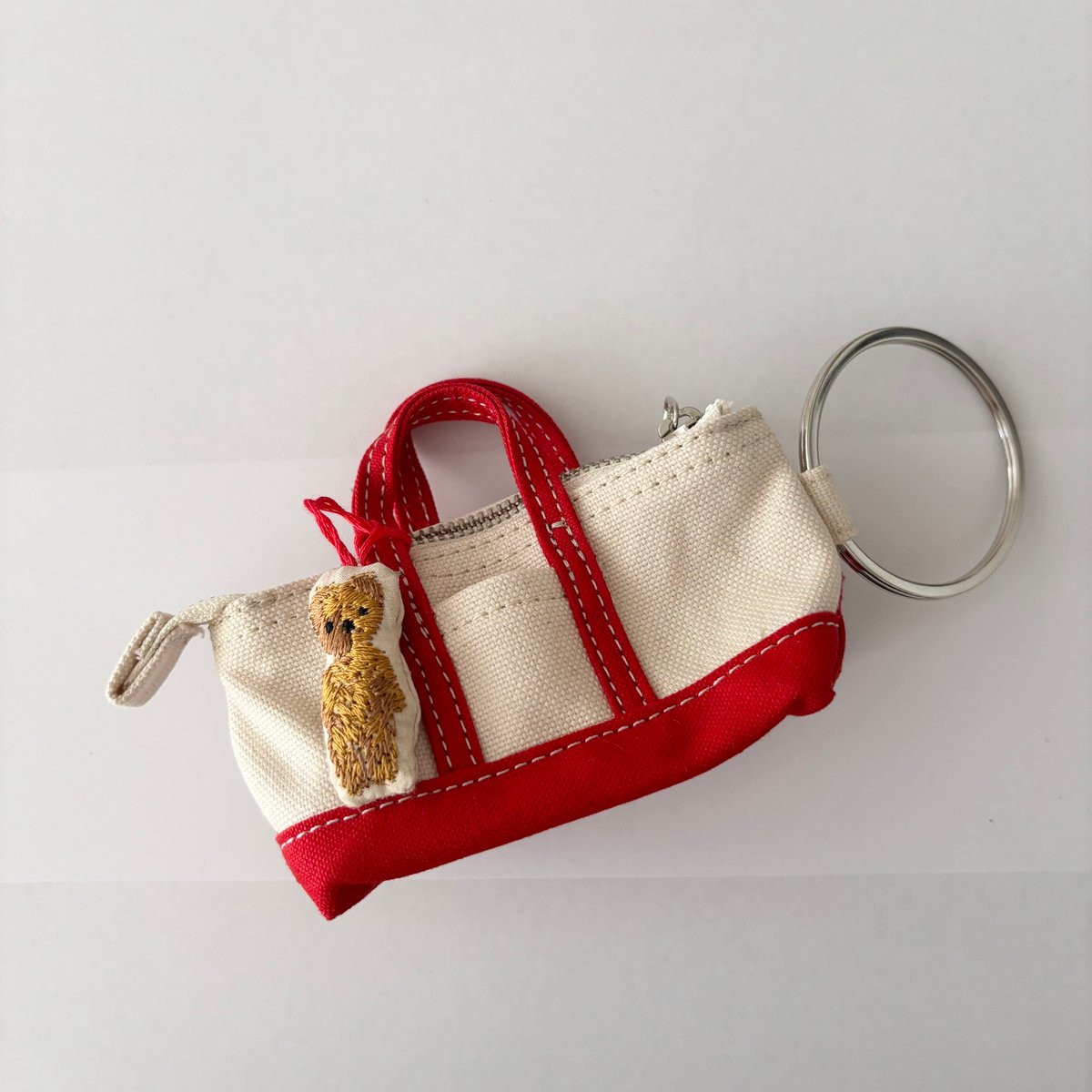 オールドマンズテーラー☆くまさんキーリング オールドマンズテーラー MINI MINI TOTE KEY RING・RED×BEARつき