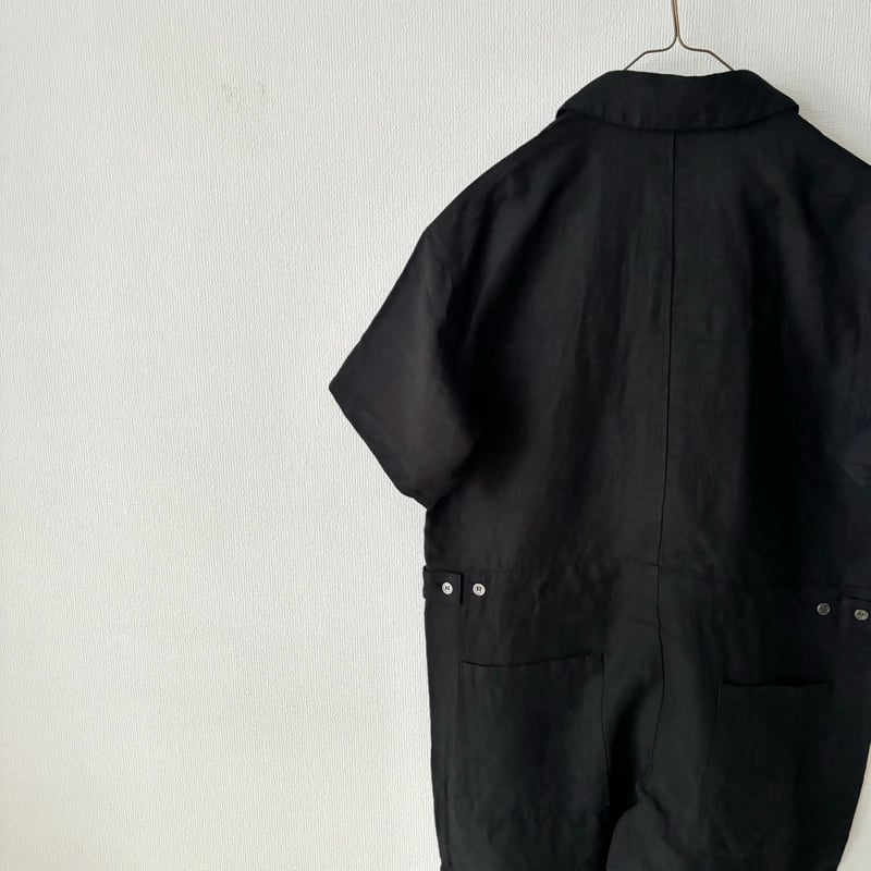 TISSU オリジナルフレンチリネン 半袖比翼オールインワン | itonowa