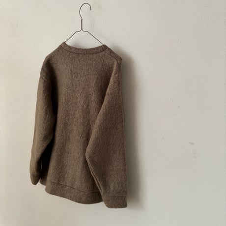 PARIS DE AOUNE   シープモヘア Vネックカーディガン