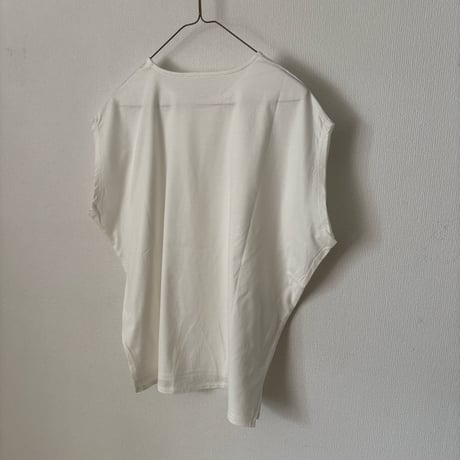 koton オーガニックコットン天竺 ドロップショルダーノースリーブプルオーバー