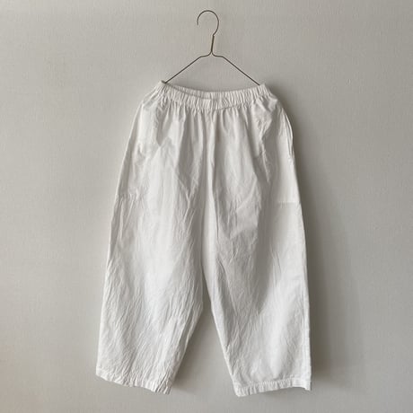 homspun バルキーシーチングギャザーパンツ ・ホワイト