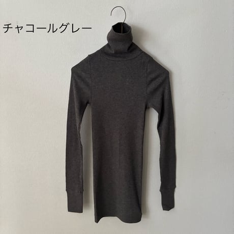 koton スーピマオーガニックコットン ヤク テレコタートルネックプルオーバー