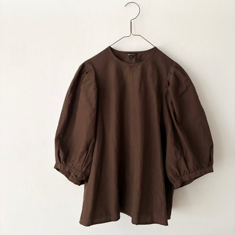 オールドマンズテーラー COTTON LINEN SILK WASHER BOLERO・Brown
