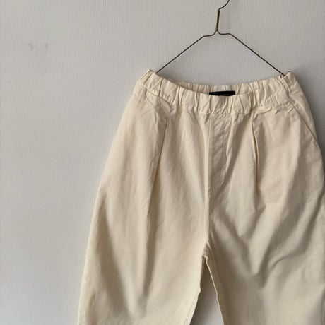Hands of creation Organic Cotton 20/-Slub Serge イージーオーバルパンツ