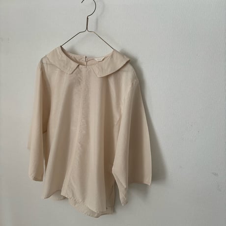 koton コットンシルクフラットカラーブラウス